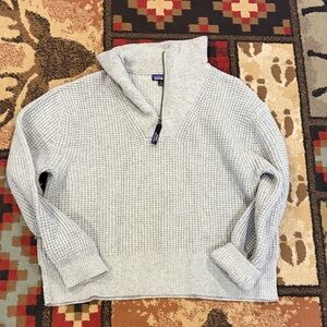 Women’s Recycled Patagonia wool blend quarter zip sweater